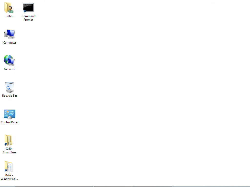 Windows 8 desktop icons